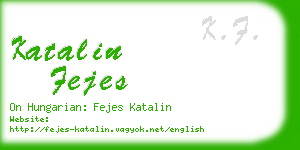 katalin fejes business card